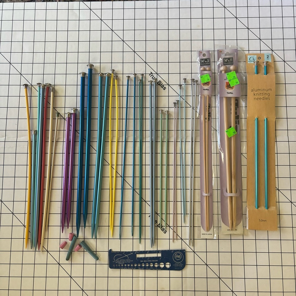 Vintage Knitting Needles, Various Sizes